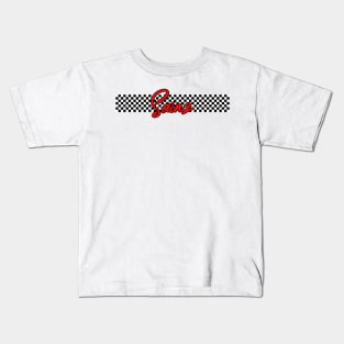 Race Flag Design - Carlos Sainz 2021 Kids T-Shirt